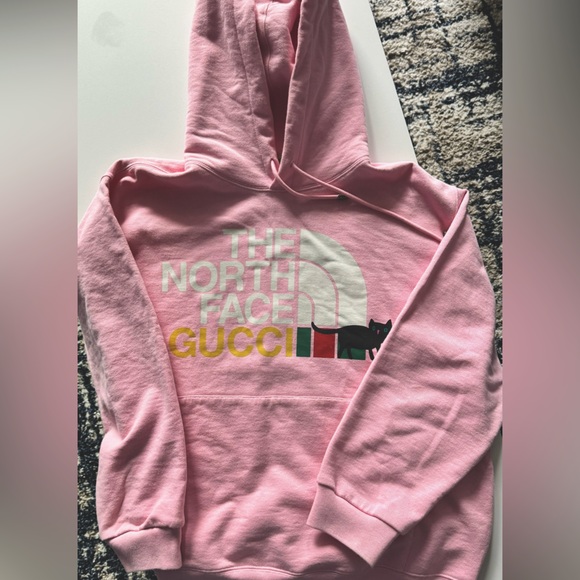 Gucci Tops - Gucci x North face hoodie “pink”